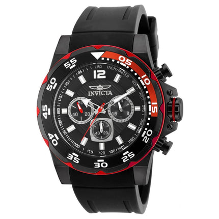 Invicta Men's Chronograph Watch - Pro Diver Black Dial Rubber Strap | 20030 ,
