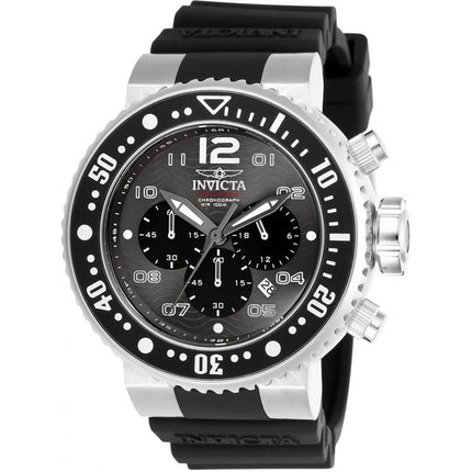 Invicta Men's Chronograph Watch - Pro Diver Black Dial Rubber Strap | 26732 ,