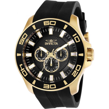 Invicta Men's Chronograph Watch - Pro Diver Black Dial Rubber Strap | 28001 ,