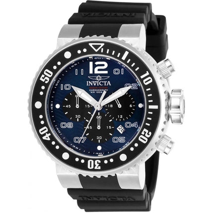 Invicta Men's Chronograph Watch - Pro Diver Blue and Black Dial Rubber Strap | 26731 ,