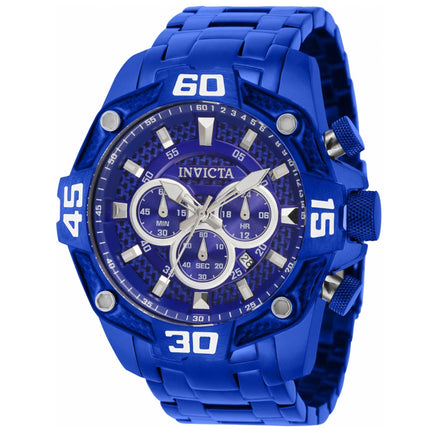 Invicta Men's Chronograph Watch - Pro Diver Blue and Silver Tone Dial Bracelet | 40255 ,