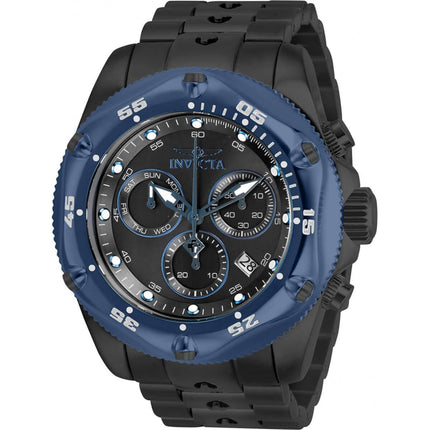 Invicta Men's Chronograph Watch - Pro Diver Blue Bezel Black Bracelet | 31614 ,