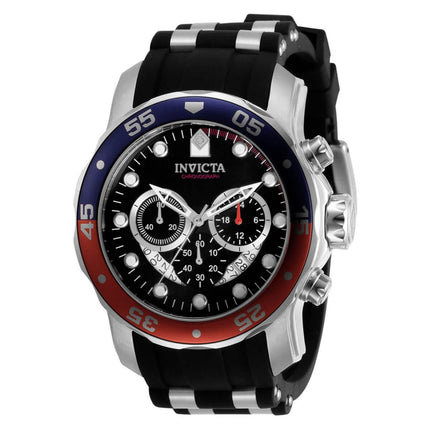 Invicta Men's Chronograph Watch - Pro Diver Blue Dial Black and Silver Strap | 31292 ,