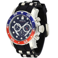 Invicta Men's Chronograph Watch - Pro Diver Blue Dial Black and Silver Strap | 31292 ,