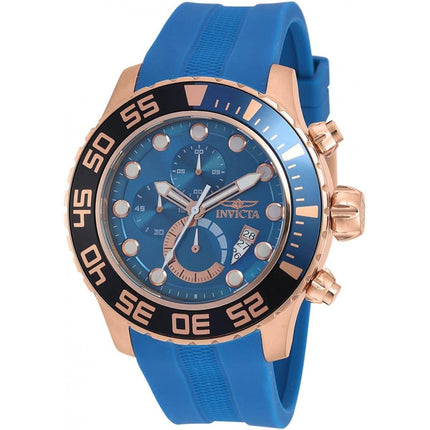 Invicta Men's Chronograph Watch - Pro Diver Blue Dial Rubber Strap | 19247 ,