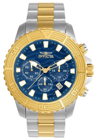 Invicta Men's Chronograph Watch - Pro Diver Blue Dial Steel Bracelet| 24002 ,