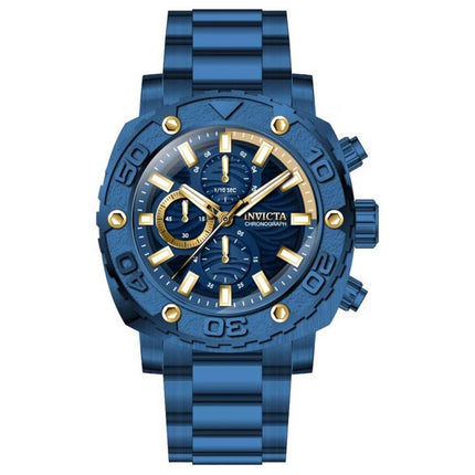 Invicta Men's Chronograph Watch - Pro Diver Blue IP Stainless Steel Bracelet | 36713 ,