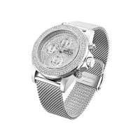 Invicta Men's Chronograph Watch - Pro Diver Crystal Pave Dial Mesh Bracelet | 31567 ,