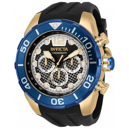 Invicta Men's Chronograph Watch - Pro Diver Quartz Black and Silver Dial | 33823 ,