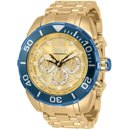 Invicta Men's Chronograph Watch - Pro Diver Quartz Gold and Silver Dial | 33831 ,