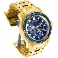Invicta Men's Chronograph Watch - Pro Diver Quartz Yellow Gold Steel Bracelet | 35397 ,