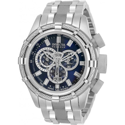 Invicta Men's Chronograph Watch - Reserve Bolt Blue and Silver Dial Bracelet | 33308 ,