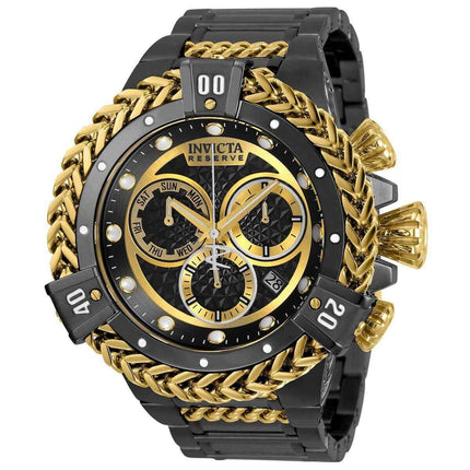 Invicta Men's Chronograph Watch - Reserve Bolt Hercules Black and Gold Dial | 30546 ,