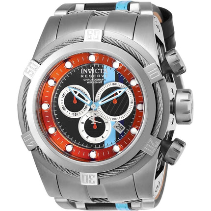 Invicta Men's Chronograph Watch - Reserve Bolt Zeus Black and Light Blue Strap | 26471 ,