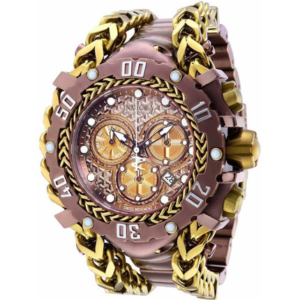 Invicta Men's Chronograph Watch - Reserve Gladiator Brown and Khaki Bracelet | 36619 ,