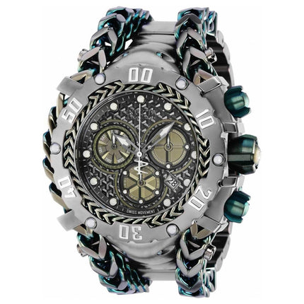 Invicta Men's Chronograph Watch - Reserve Gladiator Green and Gunmetal Dial | 36621 ,