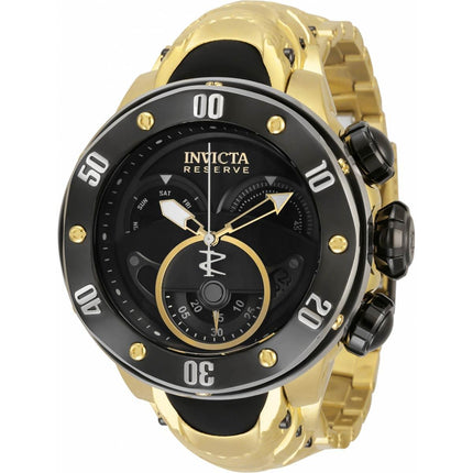 Invicta Men's Chronograph Watch - Reserve Kraken Yellow Gold Steel Bracelet | 33372 ,