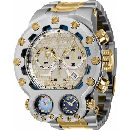 Invicta Men's Chronograph Watch - Reserve Magnum Tria Quartz Two Tone Bracelet | 35103 ,