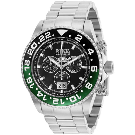 Invicta Men's Chronograph Watch - Reserve Pro Diver Black and Green Bezel | 29557 ,
