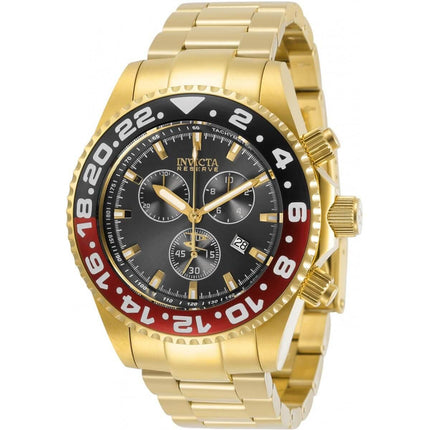 Invicta Men's Chronograph Watch - Reserve Pro Diver Yellow Gold Bracelet | 29987 ,