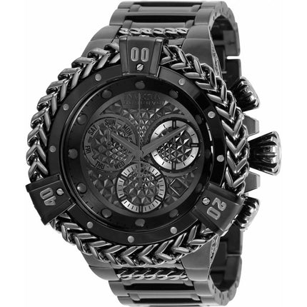 Invicta Men's Chronograph Watch - Reserve Quartz Gunmetal and Black Dial | 35378 ,