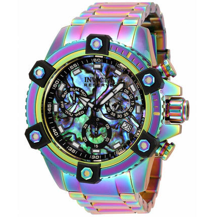 Invicta Men's Chronograph Watch - Reserve Quartz Iridescent Steel Bracelet | 35555 ,