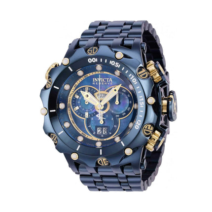 Invicta Men's Chronograph Watch - Reserve Venom Dark Blue and Gold Tone Dial | 35655 ,