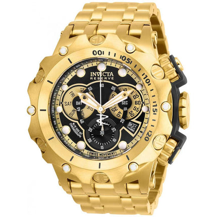 Invicta Men's Chronograph Watch - Reserve Venom Quartz Black Dial Bracelet | 27794 ,
