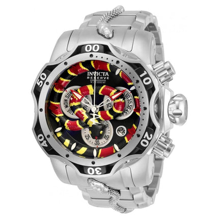 Invicta Men's Chronograph Watch - Reserve Venom Silver Tone Bracelet | 30846 ,