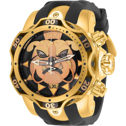 Invicta Men's Chronograph Watch - Reserve Venom Yellow Gold Case Strap | 30350 ,