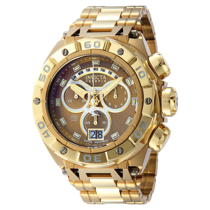 Invicta Men's Chronograph Watch - Ripsaw Khaki and Gold Tone Dial Bracelet | 38815 ,