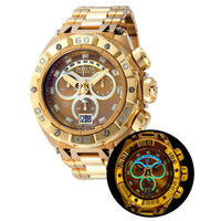 Invicta Men's Chronograph Watch - Ripsaw Khaki and Gold Tone Dial Bracelet | 38815 ,