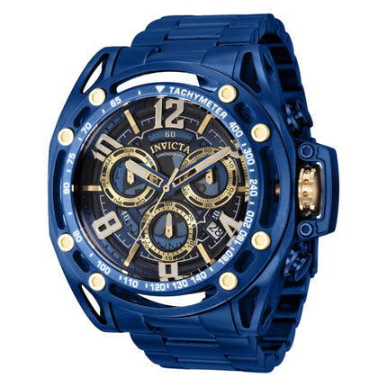 Invicta Men's Chronograph Watch - S1 Rally Blue Semi-Skeleton Dial Bracelet | 39146 ,