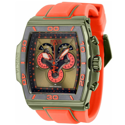 Invicta Men's Chronograph Watch - S1 Rally Diablo Orange and Green Strap | 43365 ,