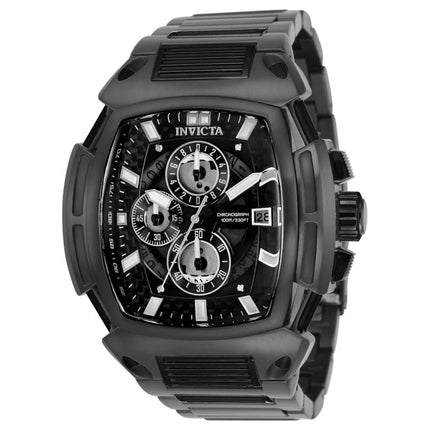 Invicta Men's Chronograph Watch - S1 Rally Gunmetal and Black Bracelet | 34512 ,