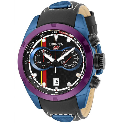 Invicta Men's Chronograph Watch - S1 Rally Swiss Quartz Black Leather Strap | 32204 ,