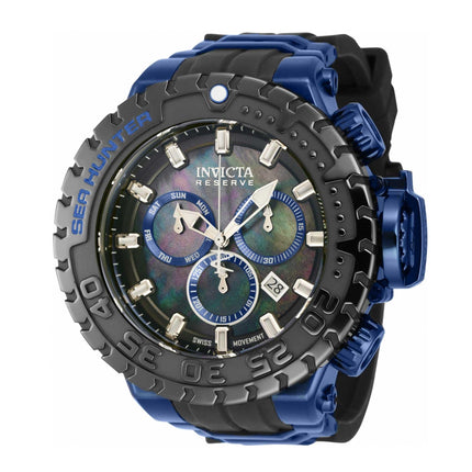 Invicta Men's Chronograph Watch - Sea Hunter Dark Blue Steel and Black Strap | 41012 ,
