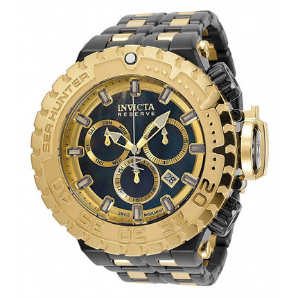Invicta Men's Chronograph Watch - Sea Hunter MOP and Gold Dial Bracelet | 34597 ,