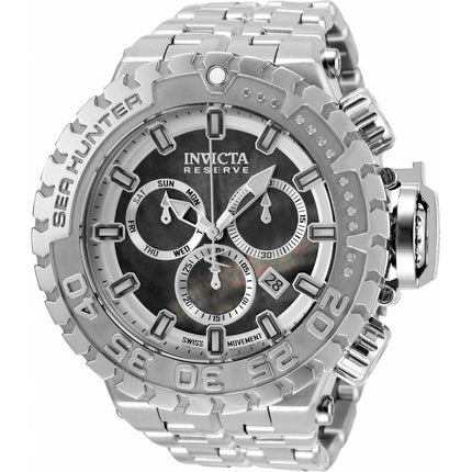 Invicta Men's Chronograph Watch - Sea Hunter MOP and Silver Dial Bracelet | 34590 ,