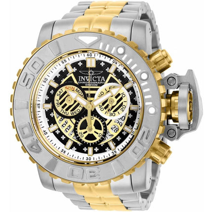 Invicta Men's Chronograph Watch - Sea Hunter Rotating Bezel Two Tone Bracelet | 22131 ,