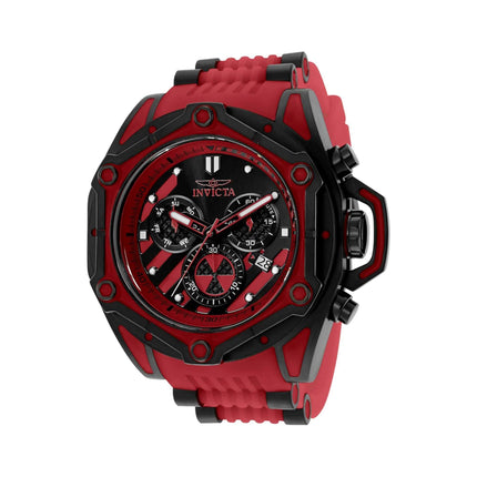 Invicta Men's Chronograph Watch - Sea Monster Red and Black Dial Strap | 34786 ,