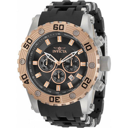 Invicta Men's Chronograph Watch - Sea Spider Rose Gold Bezel Two Tone Strap | 30818 ,