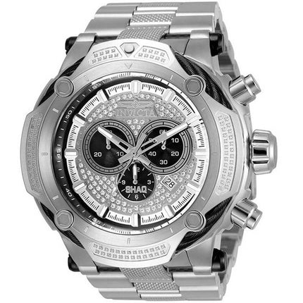 Invicta Men's Chronograph Watch - Shaq Silver Tone Stainless Steel Bracelet | 33671 ,
