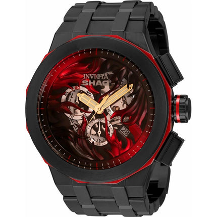 Invicta Men's Chronograph Watch - Shaq Swiss Quartz Black Steel Bracelet | 34817 ,