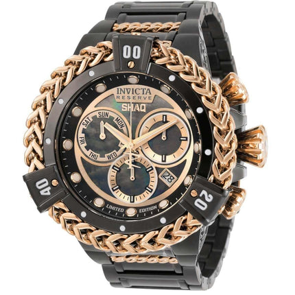 Invicta Men's Chronograph Watch - Shaq Two Tone Black and Rose Gold Bracelet | 33414 ,