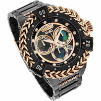 Invicta Men's Chronograph Watch - Shaq Two Tone Black and Rose Gold Bracelet | 33414 ,