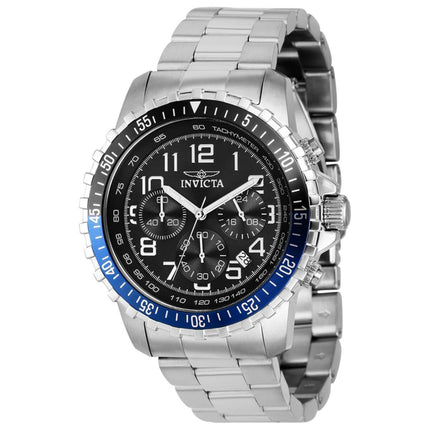 Invicta Men's Chronograph Watch - Specialty Black and Blue Bezel Bracelet | 39127 ,
