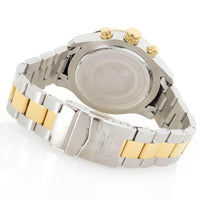 Invicta Men's Chronograph Watch - Specialty Black Dial Two Tone Bracelet | 28889 ,
