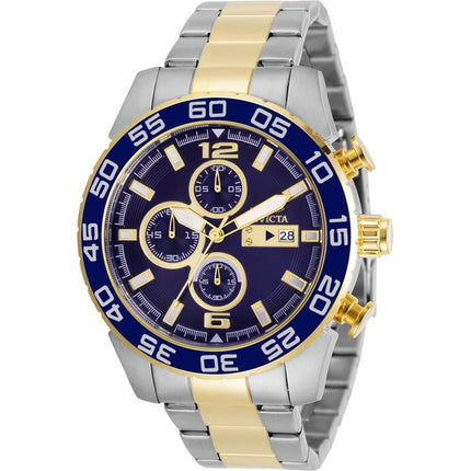 Invicta Men's Chronograph Watch - Specialty Blue Dial Two Tone Bracelet | 30696 ,