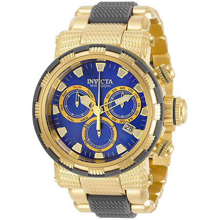 Invicta Men's Chronograph Watch - Specialty Blue MOP Dial Two Tone Bracelet | 31184 ,